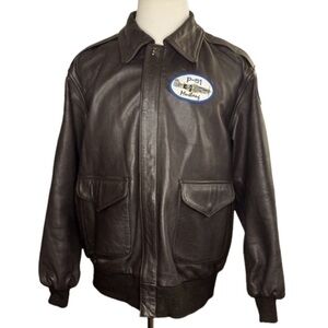 US Wings Men’s P-51 Mustang Leather Flight Jacket